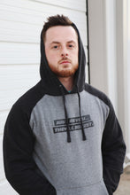 Load image into Gallery viewer, Black &amp; Grey &quot;Just Be You...&quot; Hoodie
